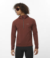 SENSE AERO HYBRID HALF ZIP HOOD